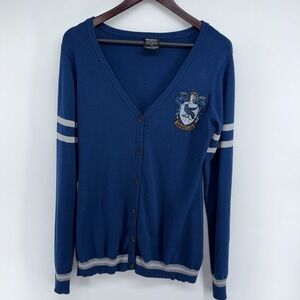 Harry‎ Potter Ravenclaw Button Up Cardigan Sweater Jacket size L
